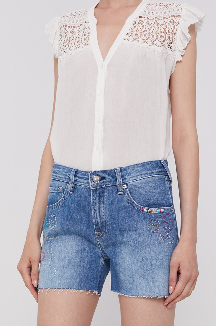 Kraťasy Pepe Jeans medium modrá PL800942.000