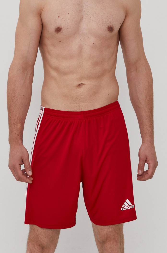 Σορτς adidas Performance πλεκτό ύφασμα κόκκινο GN5771