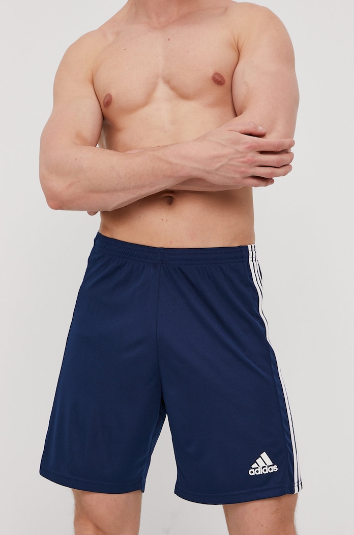 Σορτς adidas Performance πλεκτό ύφασμα σκούρο μπλε GN5775
