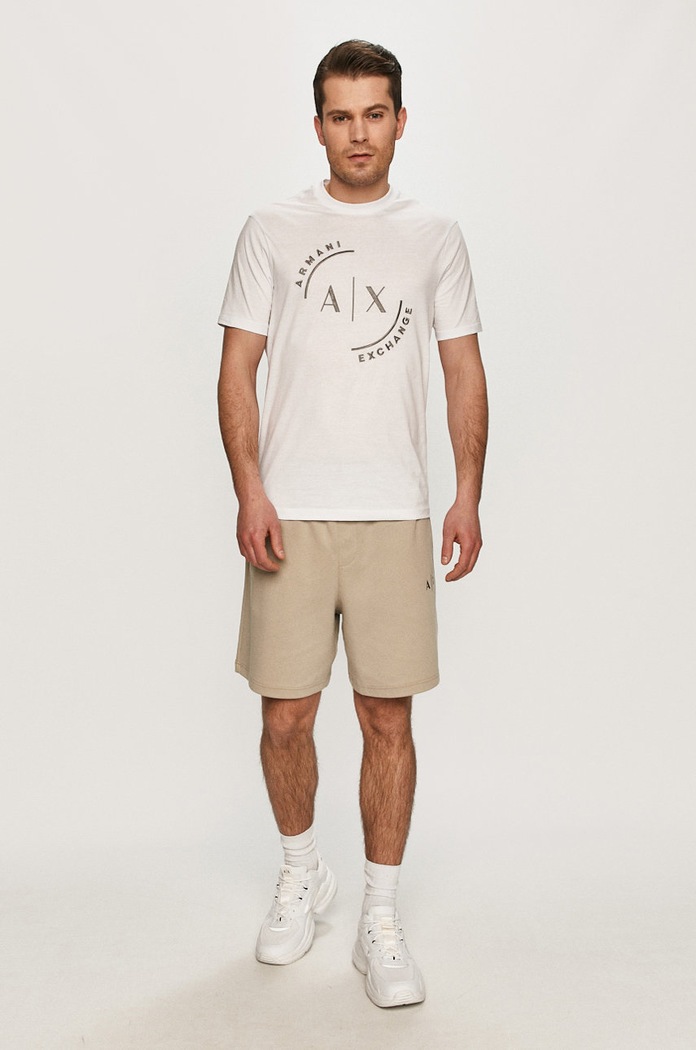 Къс панталон Armani Exchange 3KZSFN.ZJ8FZ сив SS21