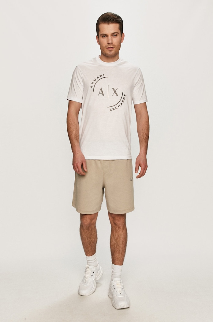 Къс панталон Armani Exchange 3KZSFN.ZJ8FZ сив SS21