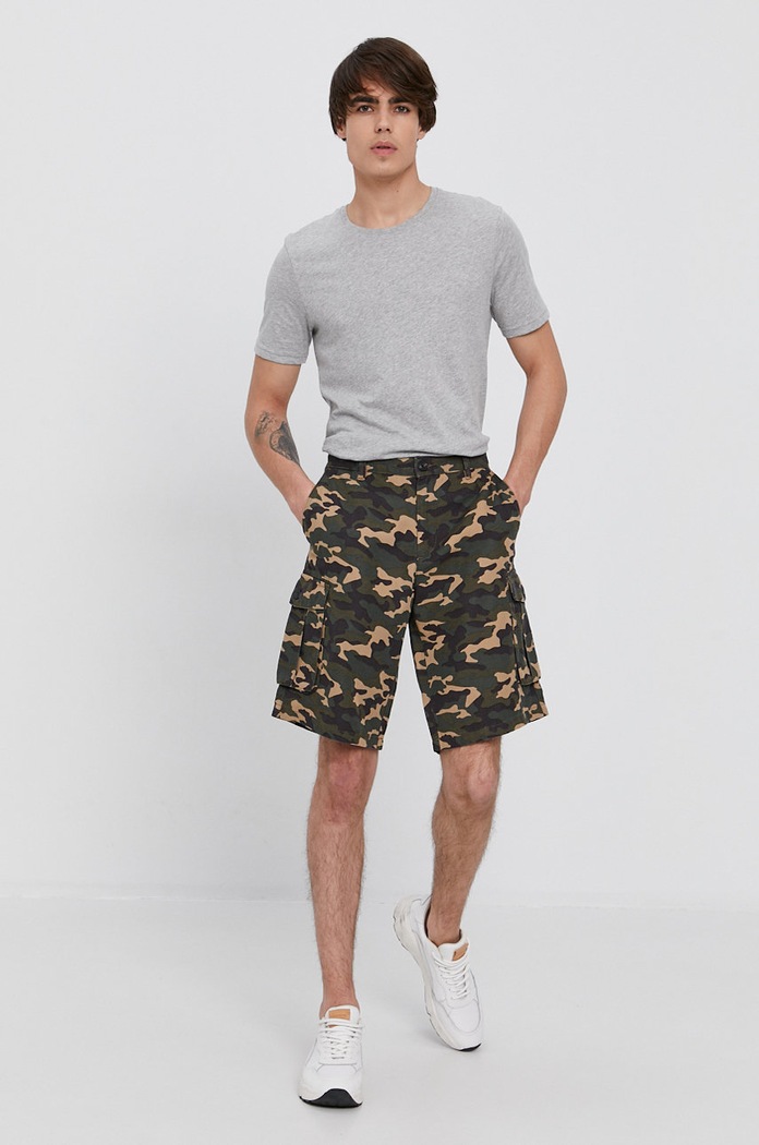 Σορτς Sisley 4KWN594F9.901 μπεζ SS21