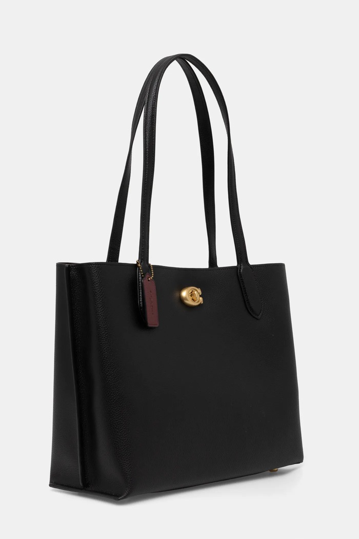 Coach - Torebka skórzana C0689 Willow Tote C0689 czarny SS21