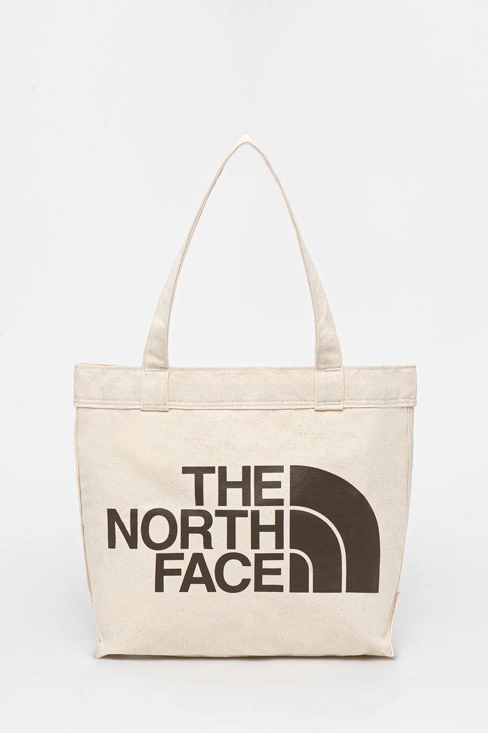 The North Face kabelka dámska bavlnená potlač béžová NF0A3VWQR171