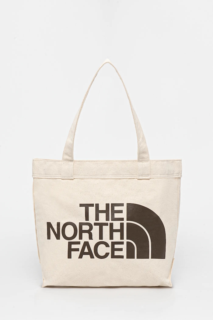 The North Face kabelka dámska bavlnená potlač béžová NF0A3VWQR171
