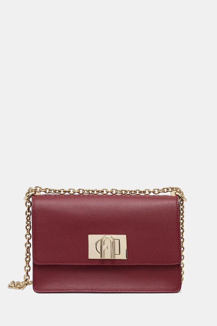 Kožna torba Furla 1927 bez uzorka bordo BAFKACO.ARE000.CGQ00