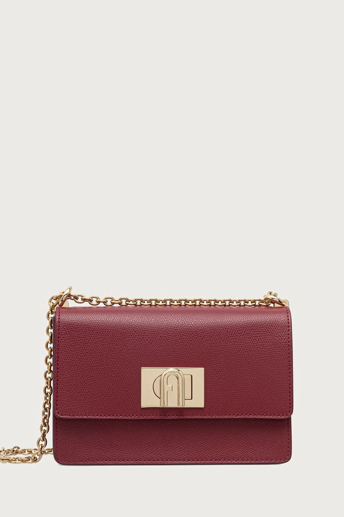 Furla Torebka crossbody damska skórzana czerwony BAFKACO.ARE000.CGQ00