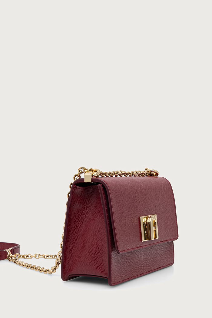 Furla Torebka crossbody damska skórzana BAFKACO.ARE000.CGQ00 czerwony AW25
