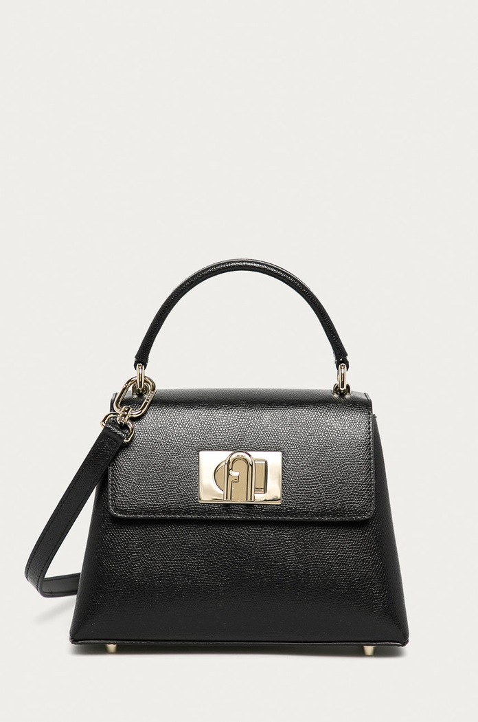 Furla crossbody kabelka dámska kožená 1927 Mini Top Handle usňová koža čierna WB00109.ARE000.O6000