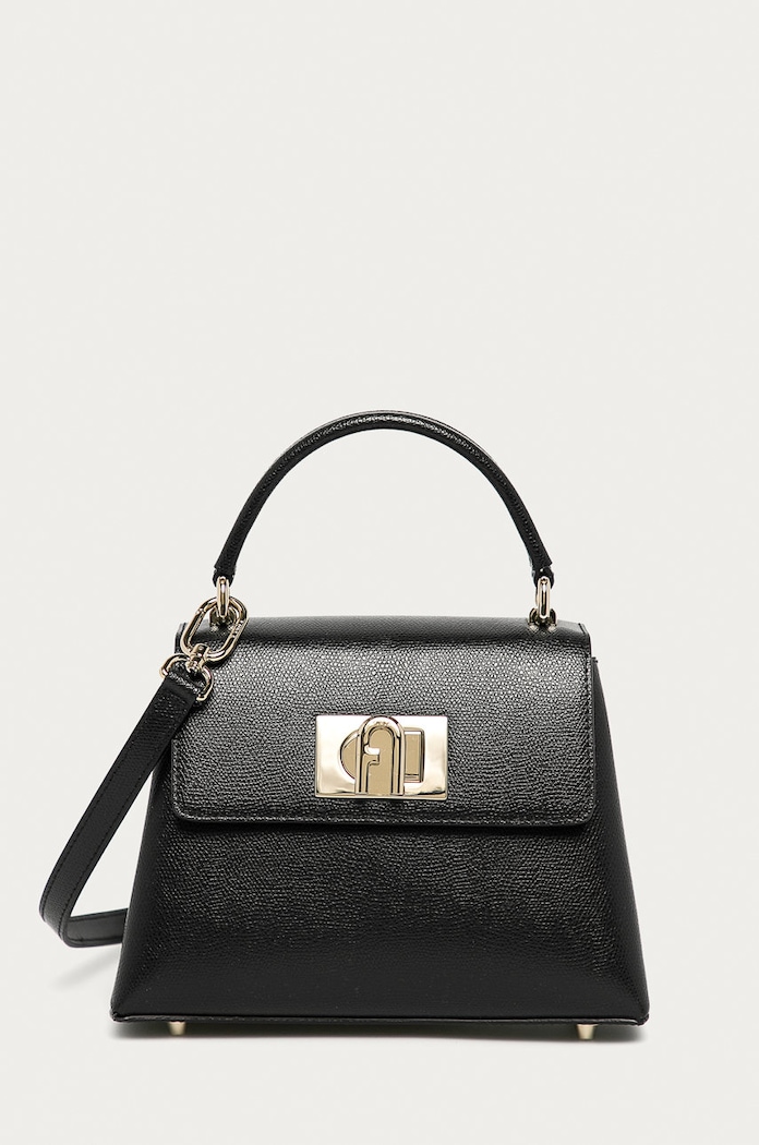 Furla crossbody kabelka dámska kožená 1927 Mini Top Handle usňová koža čierna WB00109.ARE000.O6000