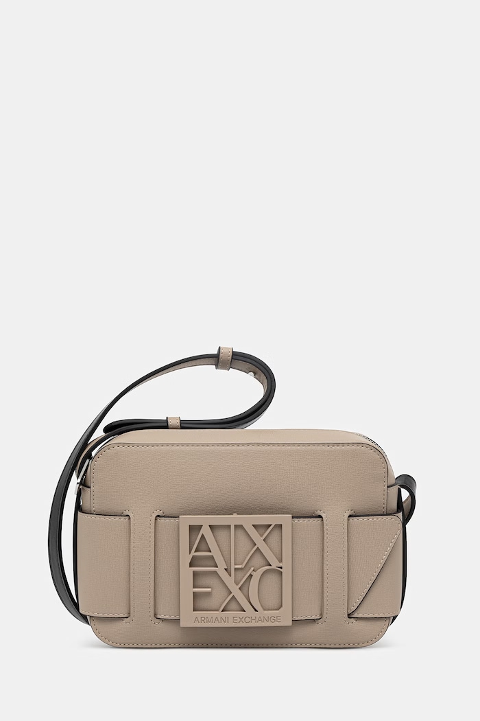 Kabelka Armani Exchange imitácia kože béžová 942699.0A874