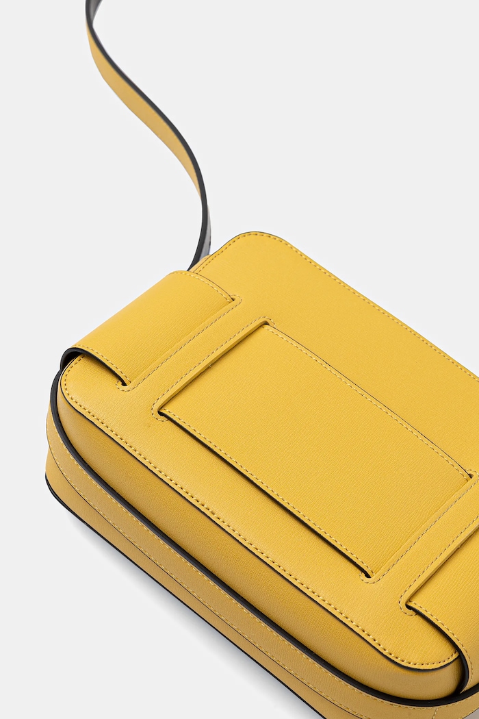 Accesorii Armani Exchange Geantă crossbody pentru femei cu imitație de piele 942699.0A874 galben