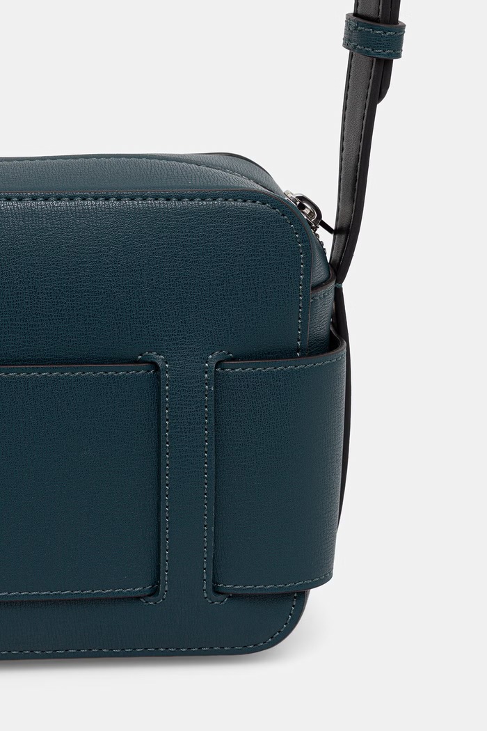 Accesorii Armani Exchange geantă crossbody pentru femei cu imitație de piele 942699.0A874 turcoaz