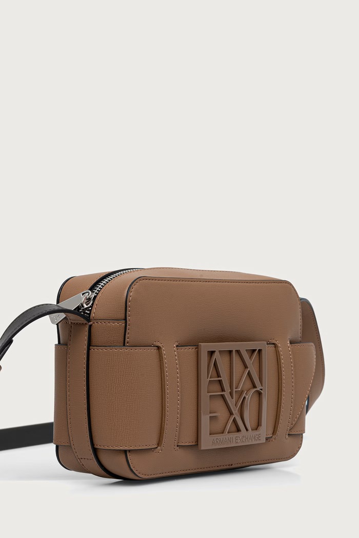 Armani Exchange crossbody kabelka dámská z imitace kůže 942699.0A874 béžová SS26