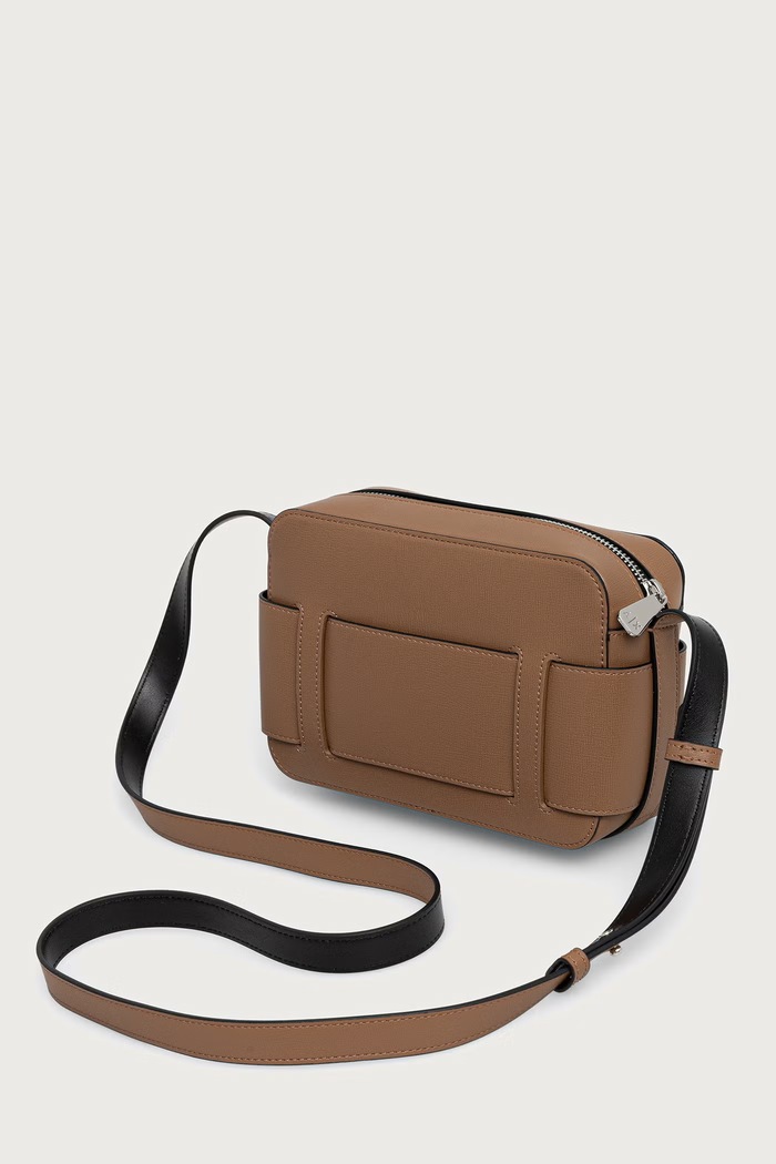 Doplňky Armani Exchange crossbody kabelka dámská z imitace kůže 942699.0A874 béžová