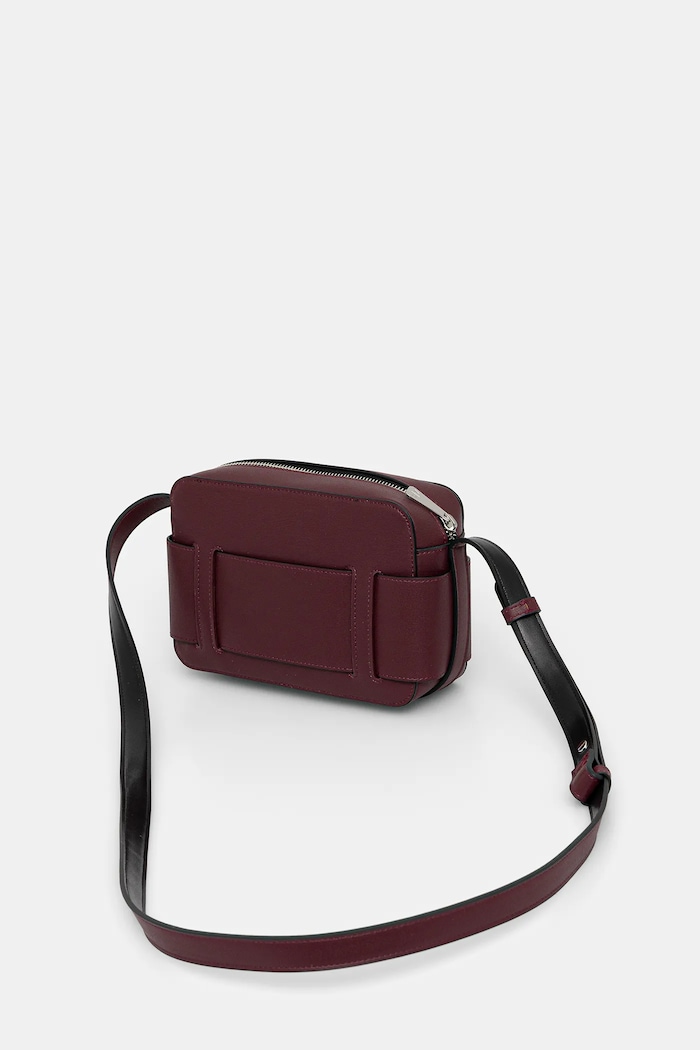 Accesorii Armani Exchange geantă crossbody pentru femei cu imitație de piele 942699.0A874 burgundia