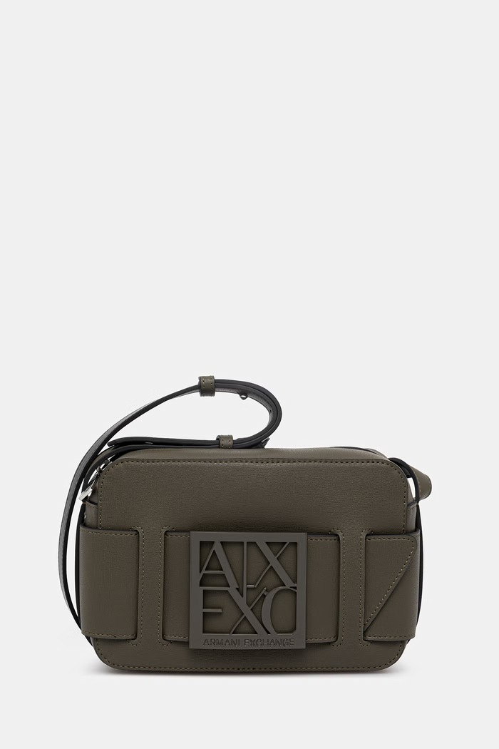 Kabelka Armani Exchange imitácia kože zelená 942699.0A874