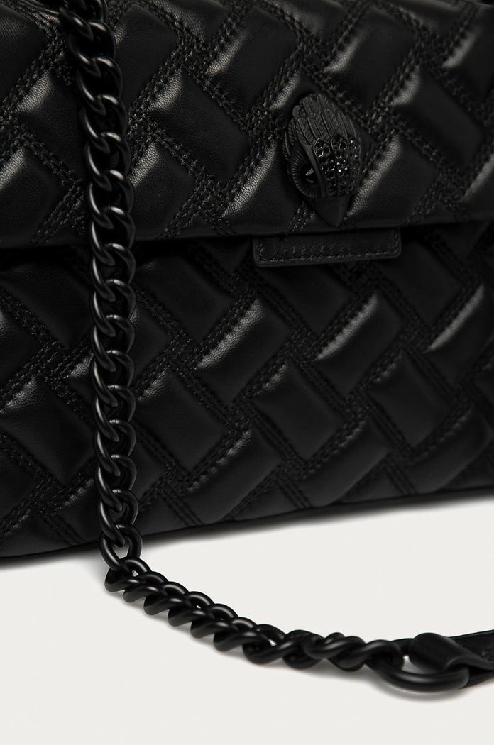 Kurt Geiger London Torebka skórzana 7387500109 czarny SS21