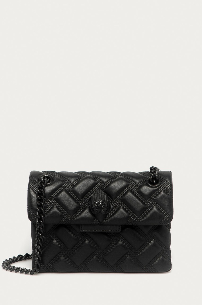 Kožená kabelka Kurt Geiger London Kensington přírodní kůže černá 7376600109