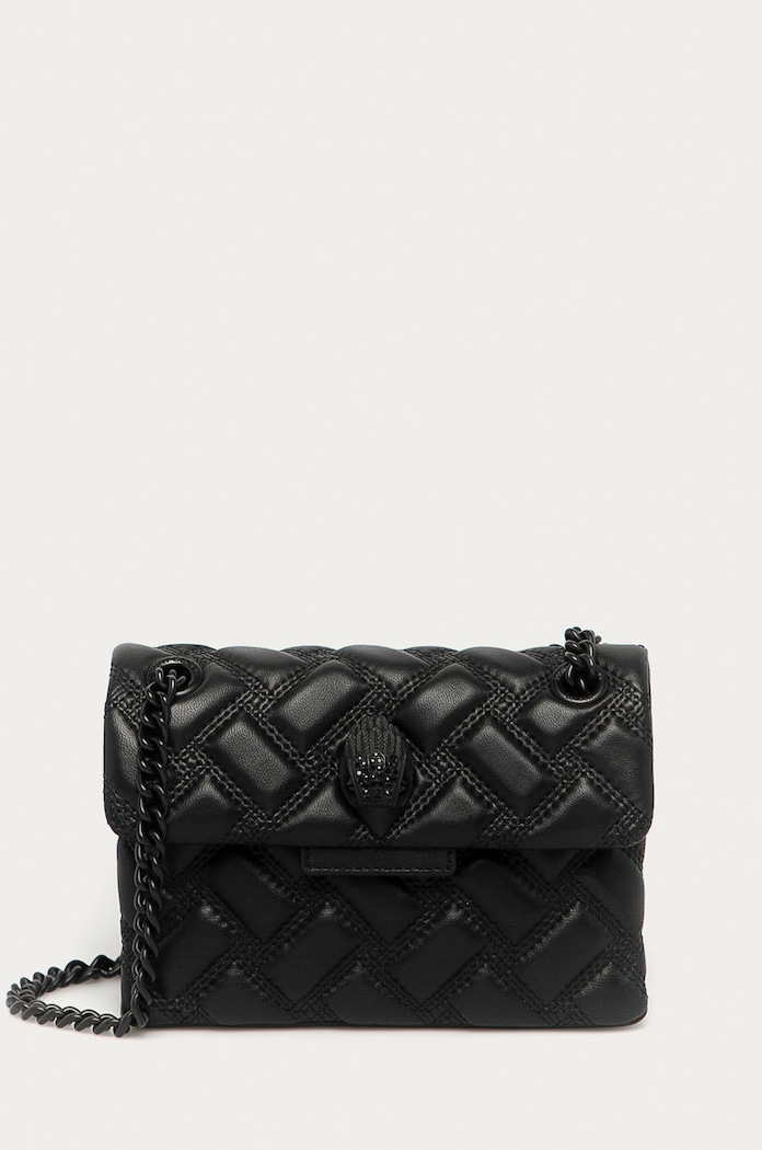 Kožená kabelka Kurt Geiger London Kensington přírodní kůže černá 7376600109