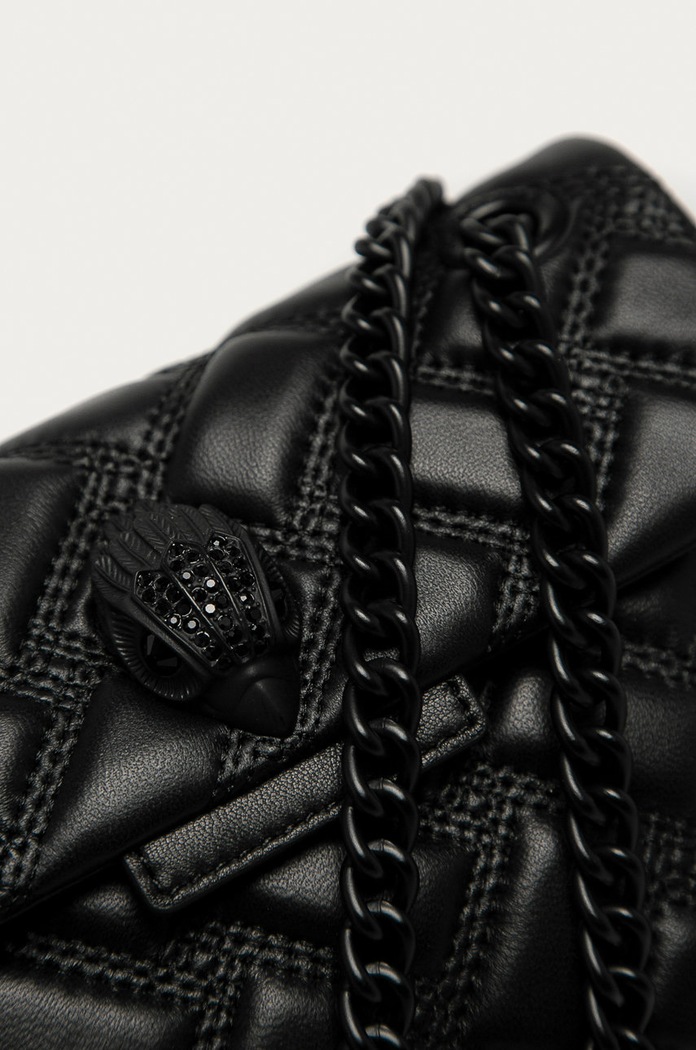 Kožená kabelka Kurt Geiger London Kensington 7376600109 černá SS21