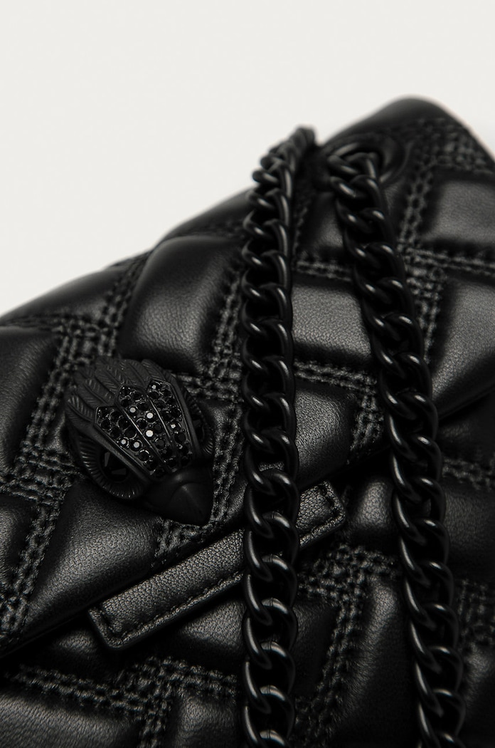 Kožená kabelka Kurt Geiger London Kensington 7376600109 černá SS21