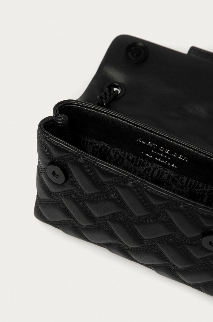 Kožená kabelka Kurt Geiger London Kensington 7376600109 černá