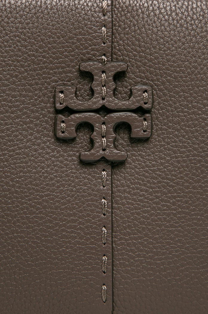Tory Burch - Kožená kabelka 64447 šedá SS21