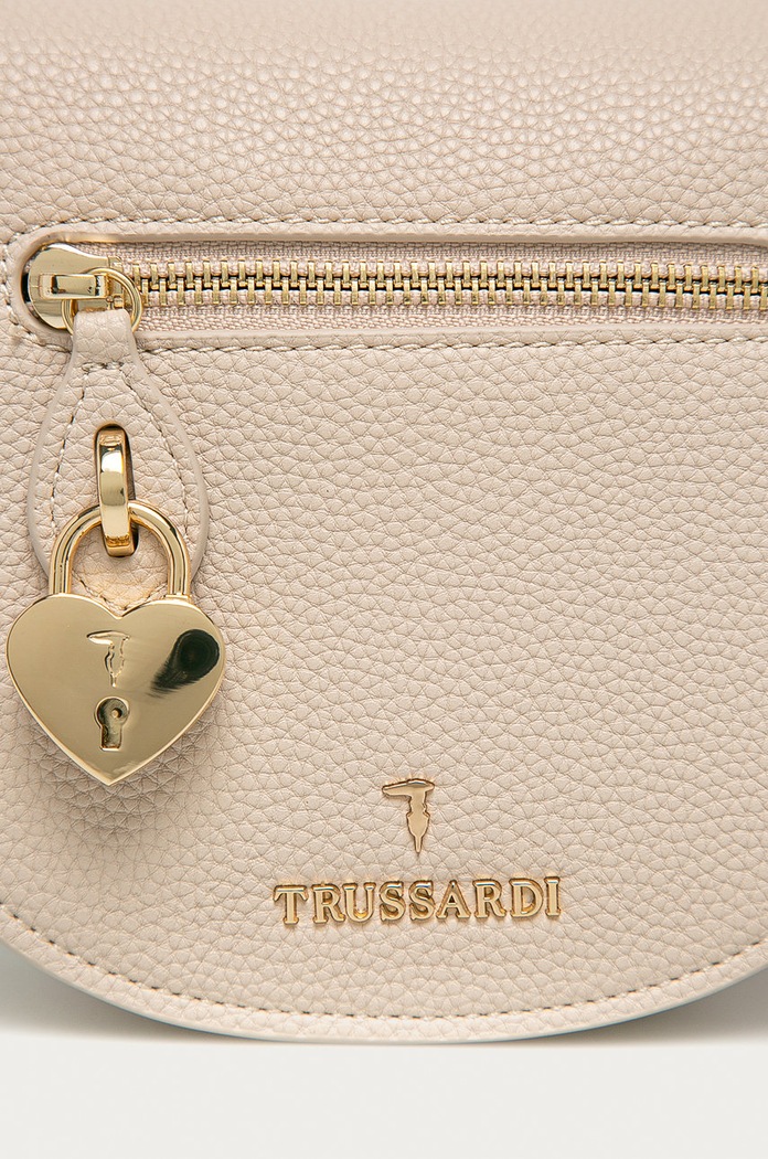 Trussardi Jeans Torebka skórzana 75B01082.9Y099993 beżowy AA00
