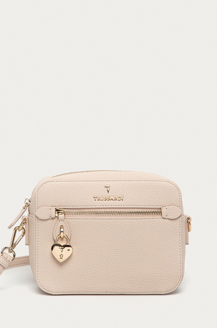 Trussardi Torebka nie mieści A4 beżowy 75B01083.9Y099993