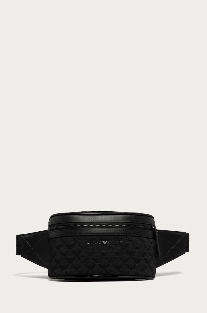 Ledvinka Emporio Armani hladký černá Y4O312.Y022V