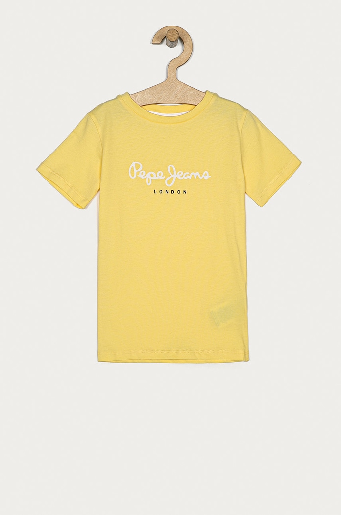 Pepe Jeans - Detské tričko Art 104-178 cm bavlna žltá PB501228.039