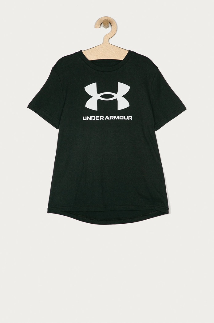 Under Armour - Tricou copii 122-170 cm 1363282 print negru 1363282