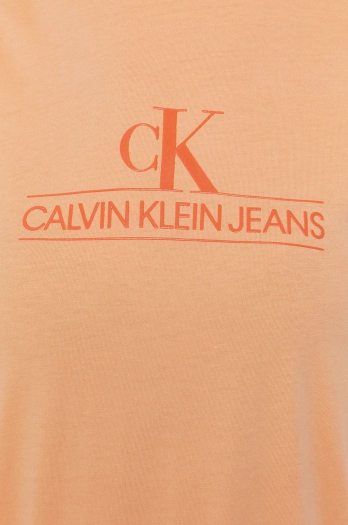 Tričko Calvin Klein Jeans J20J215614.4891 oranžová
