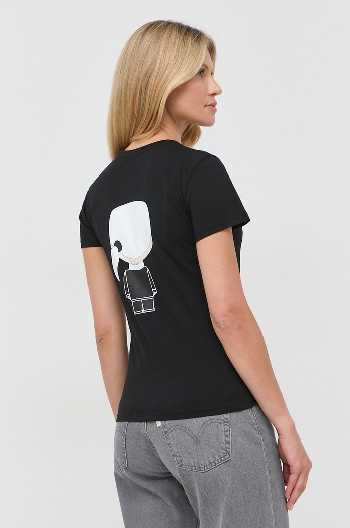 Odzież Karl Lagerfeld T-shirt 210W1721 210W1721 czarny