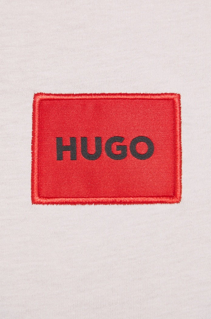 Bavlněné tričko HUGO 50456008 růžová