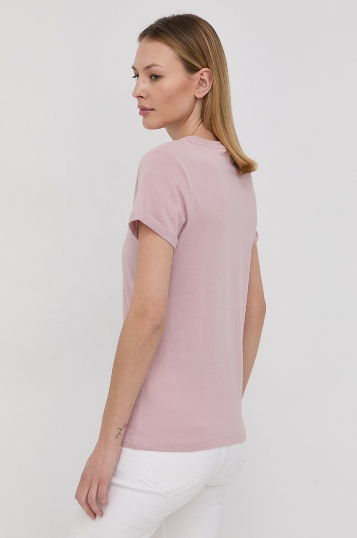 Odzież HUGO T-shirt bawełniany 50456008 50456008 różowy