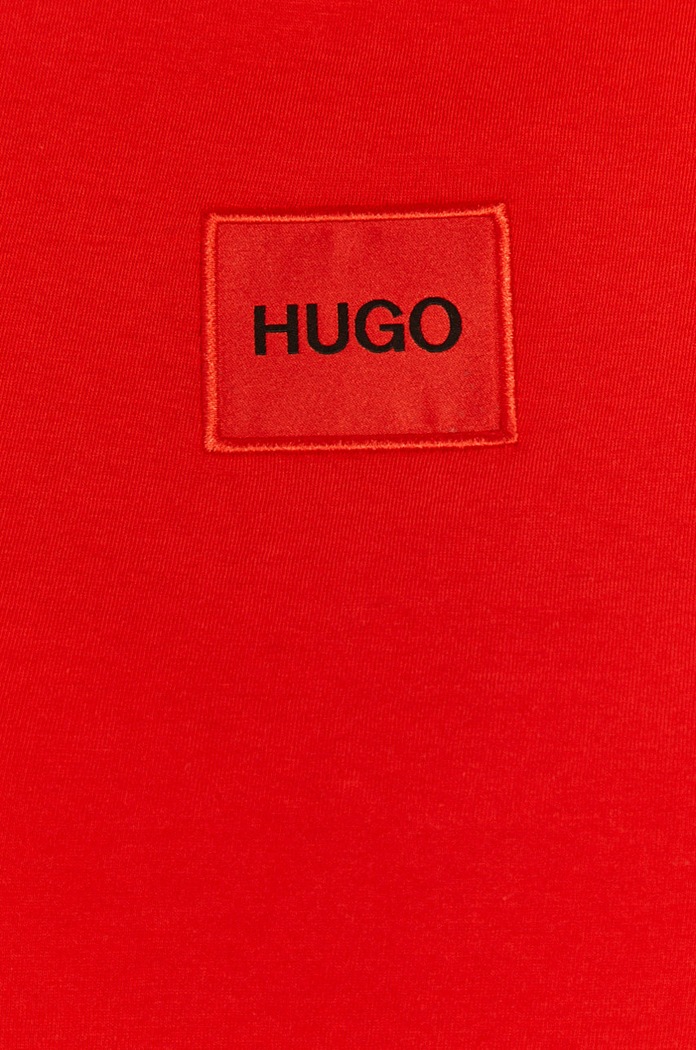 Βαμβακερό μπλουζάκι Hugo 50456008 κόκκινο