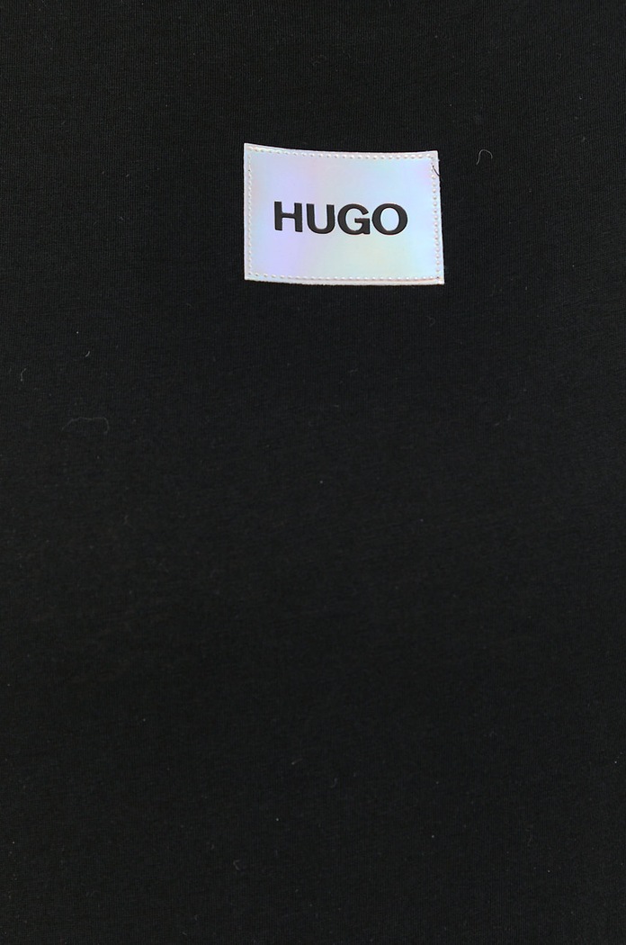 Bavlněné tričko Hugo 50456008 černá