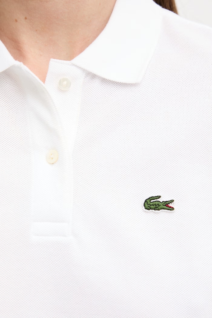 Lacoste Πόλο γυναικείο βαμβακερό PF7839 λευκό
