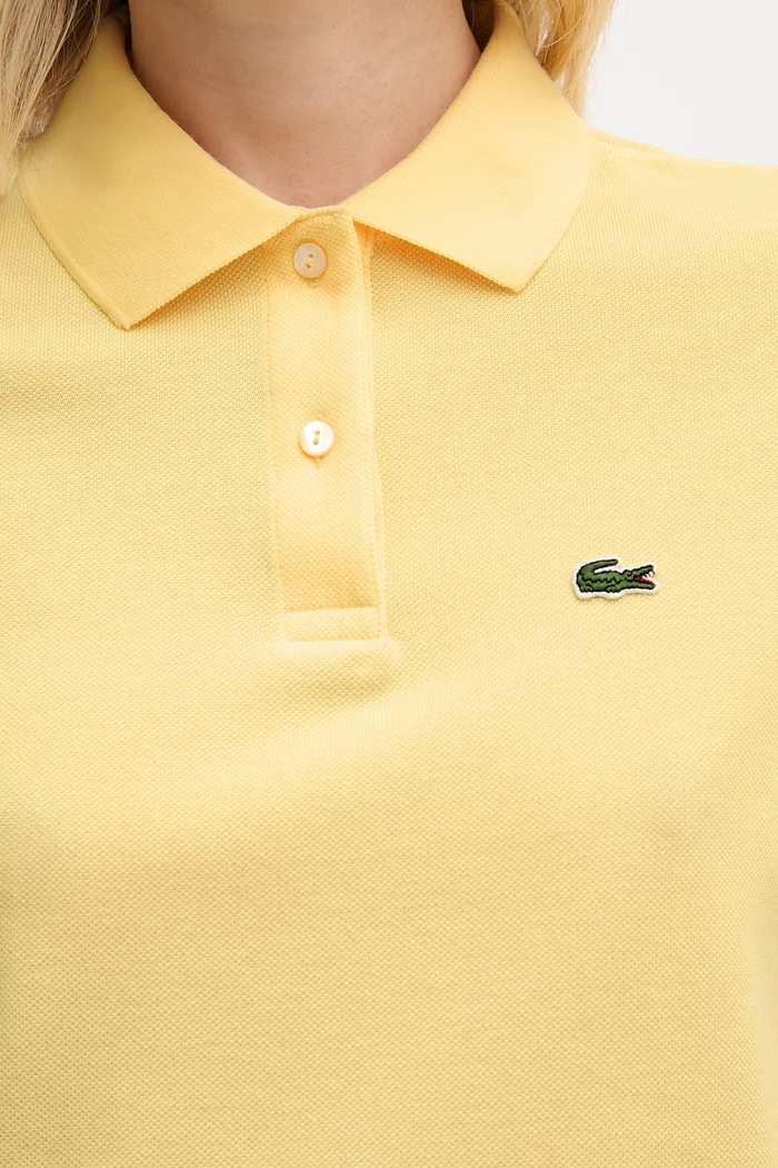 Lacoste polo od pamuka za žene PF7839 zlatna