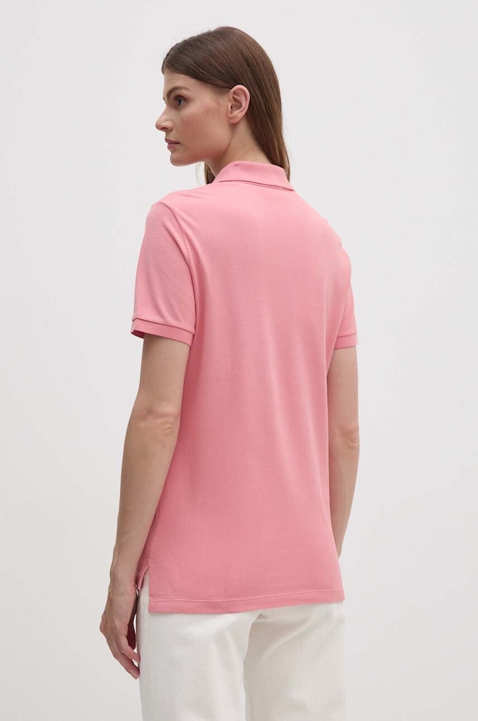 Oblečení Lacoste polo dámské bavlněné PF7839 růžová