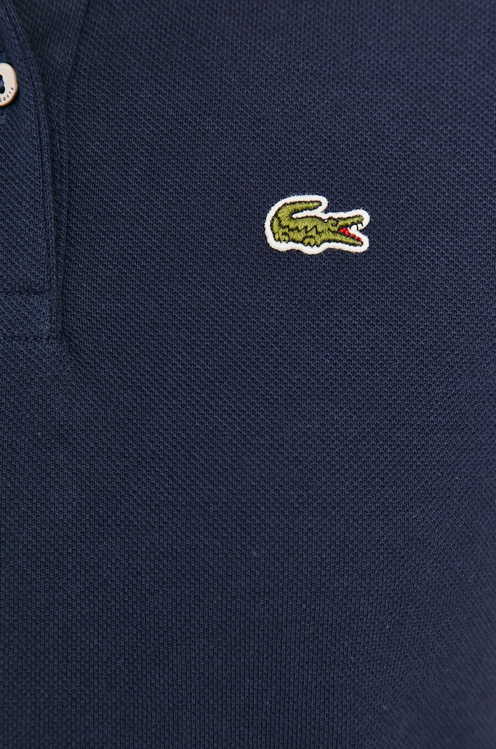 Lacoste polo damskie bawełniane PF7839 granatowy