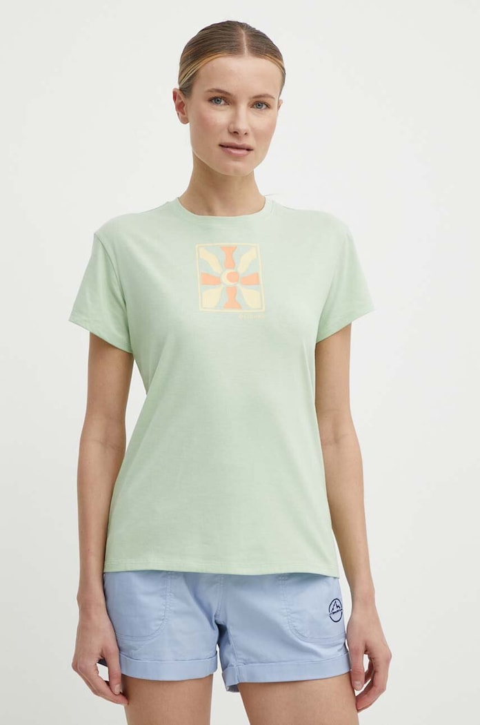 Columbia tricou sport Sun Trek print verde 1931753