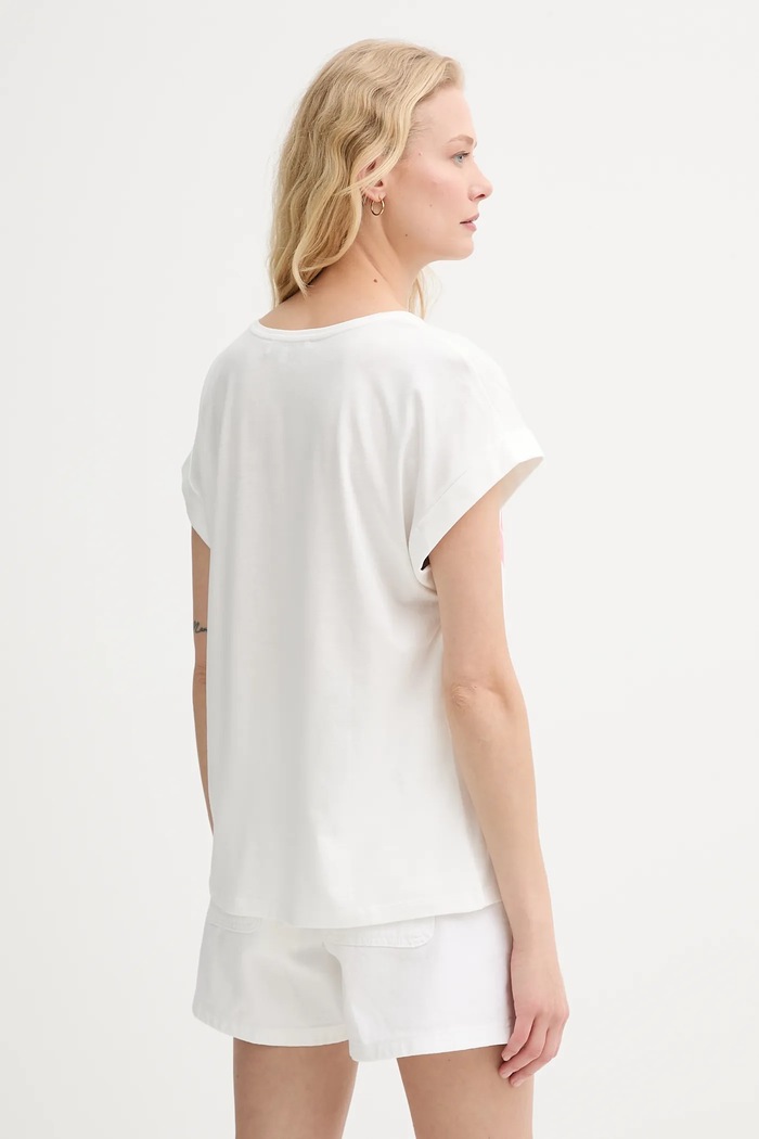 Odzież Morgan t-shirt DAMOR biały