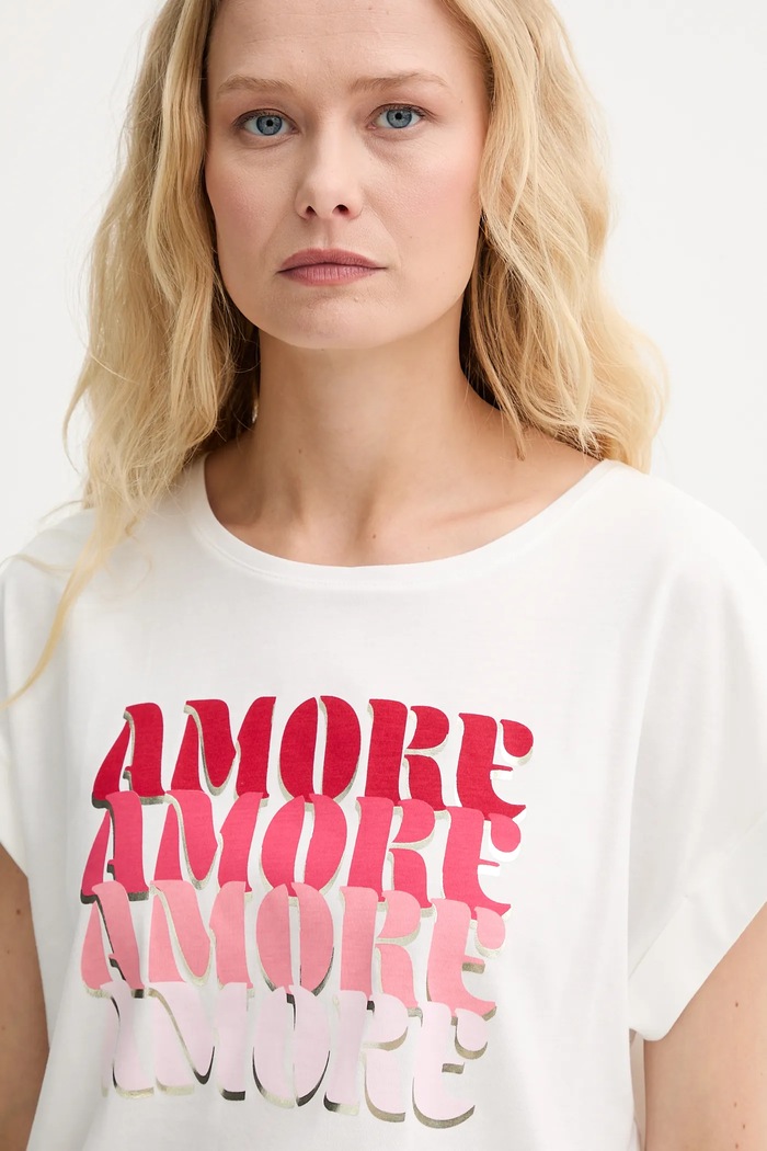 Morgan t-shirt biały DAMOR