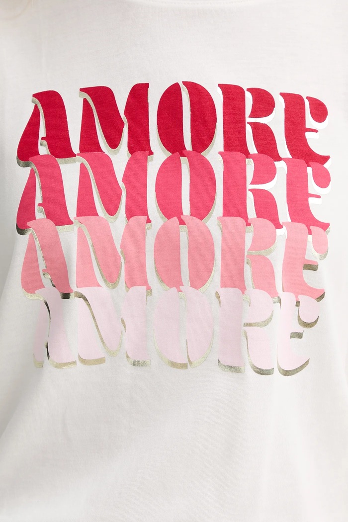 Morgan t-shirt DAMOR biały