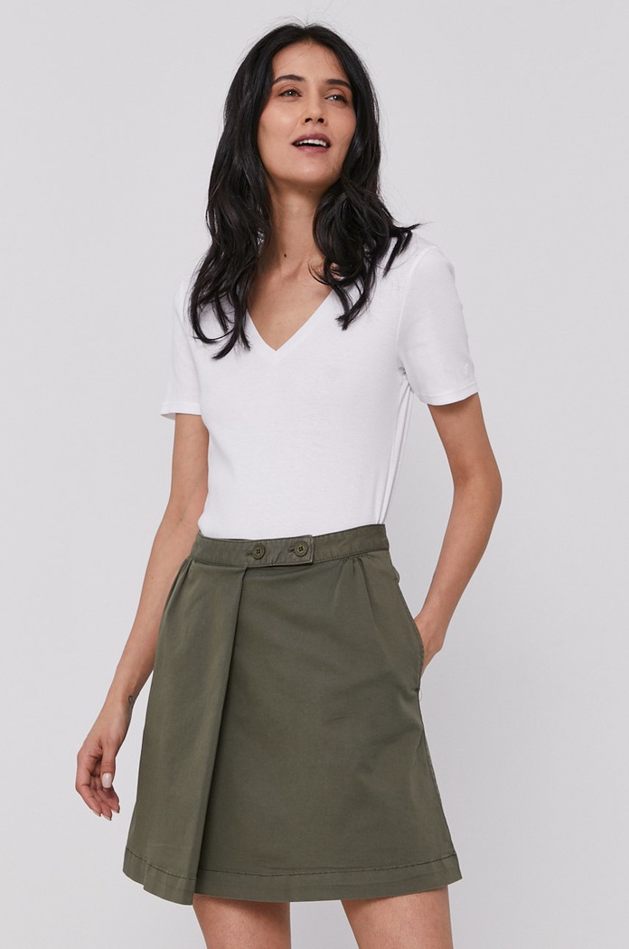 United Colors of Benetton t-shirt pamut fehér 3GA2E4230.101