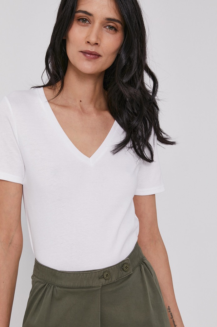 United Colors of Benetton t-shirt fehér 3GA2E4230.101