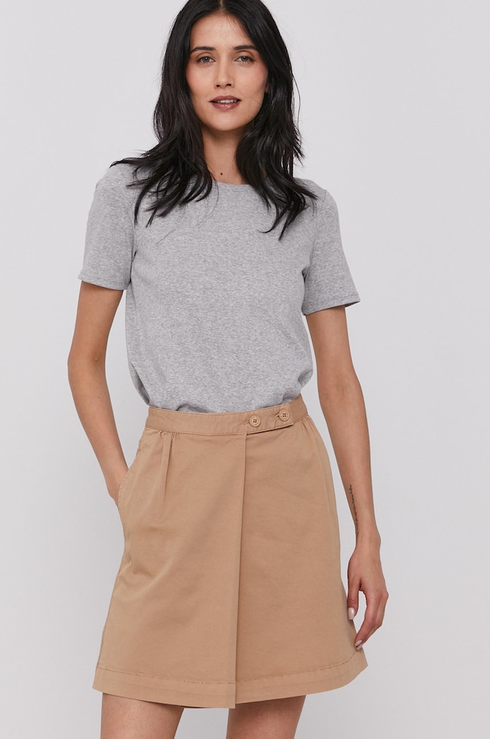 Μπλουζάκι United Colors of Benetton βαμβάκι γκρί 3GA2E16A0.501